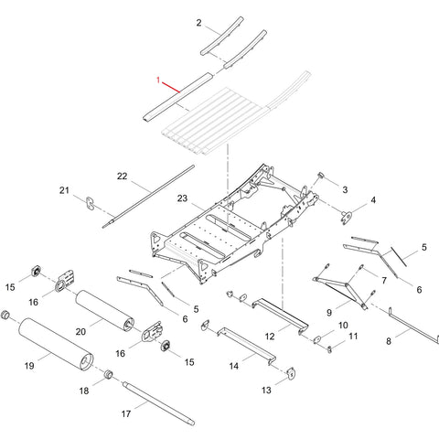 ПОЛИУРЕТАНОВА ОПОРА 1240X100X55