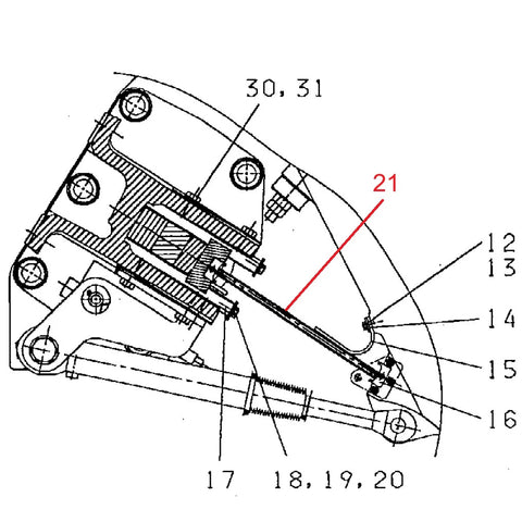 КОЛЯННА ПЛОЧА 933855 ЗА METSO LT95