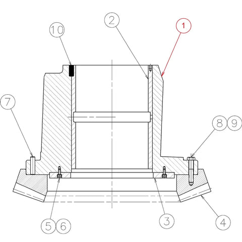 ЕКСЦЕНТРИК 1031136180 ЗА METSO HP400