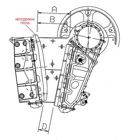 НЕПОДВИЖНА ЧЕЛЮСТ N11948449 ЗА METSO LT95 (LT96)