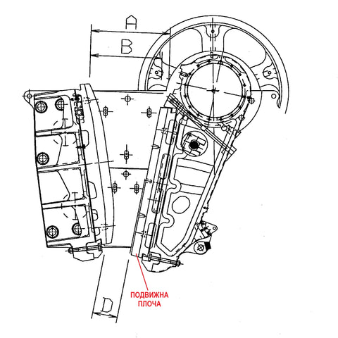 ПОДВИЖНА ЧЕЛЮСТ N11934485 ЗА METSO LT95 (LT96)