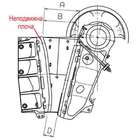 НЕПОДВИЖНА ЧЕЛЮСТ MM0301729 ЗА METSO LT106