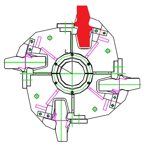 КОМПЛЕКТ ЧУКОВЕ ЗА HARTL 1270 (DSB IC35, Western Retek 1310)