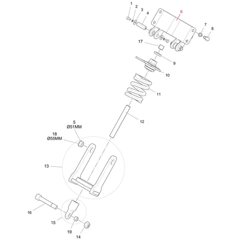 ПЛАНКА CR005-136-001 ЗА ОБТЯГАЩ МЕХАНИЗЪМ