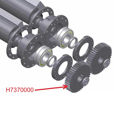 ЗЪБНО КОЛЕЛО H7370000 ЗА ПИТАТЕЛ НА ТРОШАЧКА SANDVIK