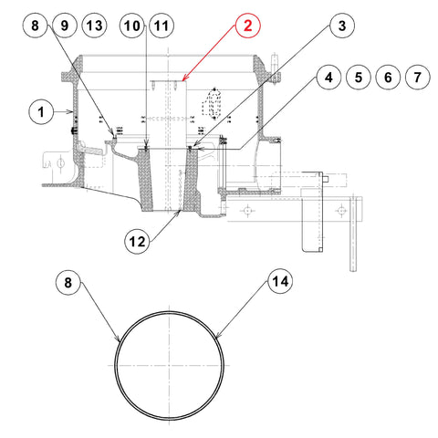 ГЛАВЕН ВАЛ 7013308252 ЗА METSO HP300