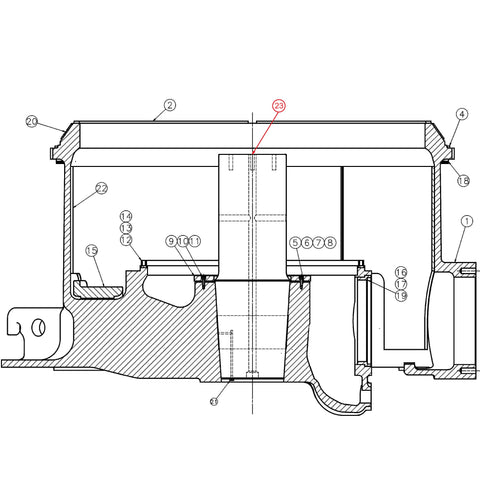 ГЛАВЕН ВАЛ 1068863509 ЗА METSO HP400